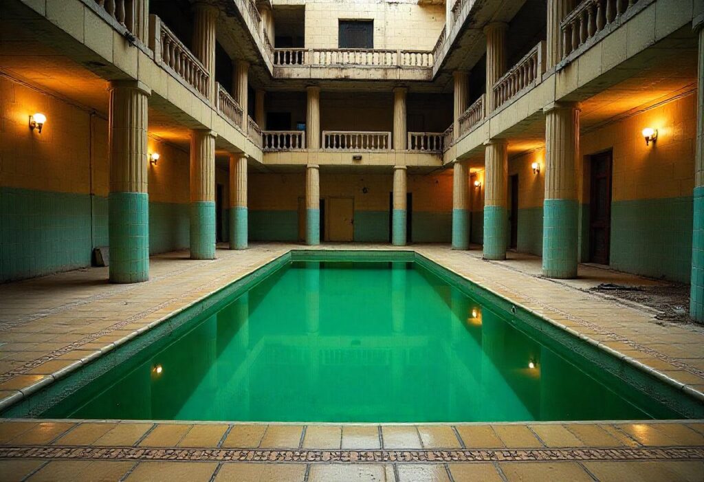 Haunted Queen Mary Ship - Pool Area