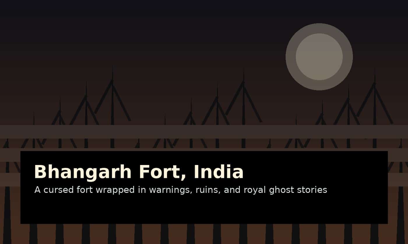 Bhangarh Fort India haunted ruins at night