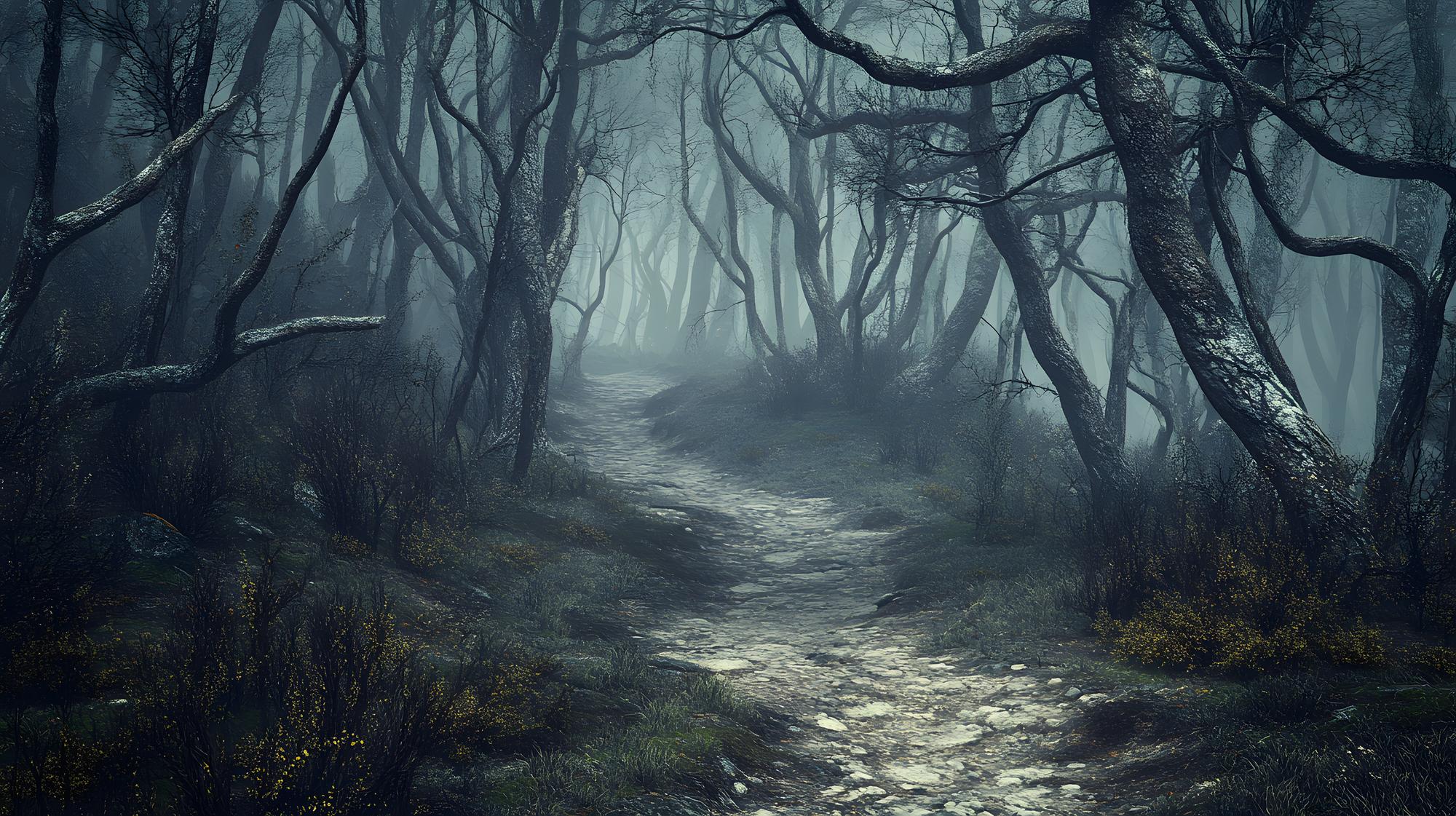 haunted forests in the world misty forest path