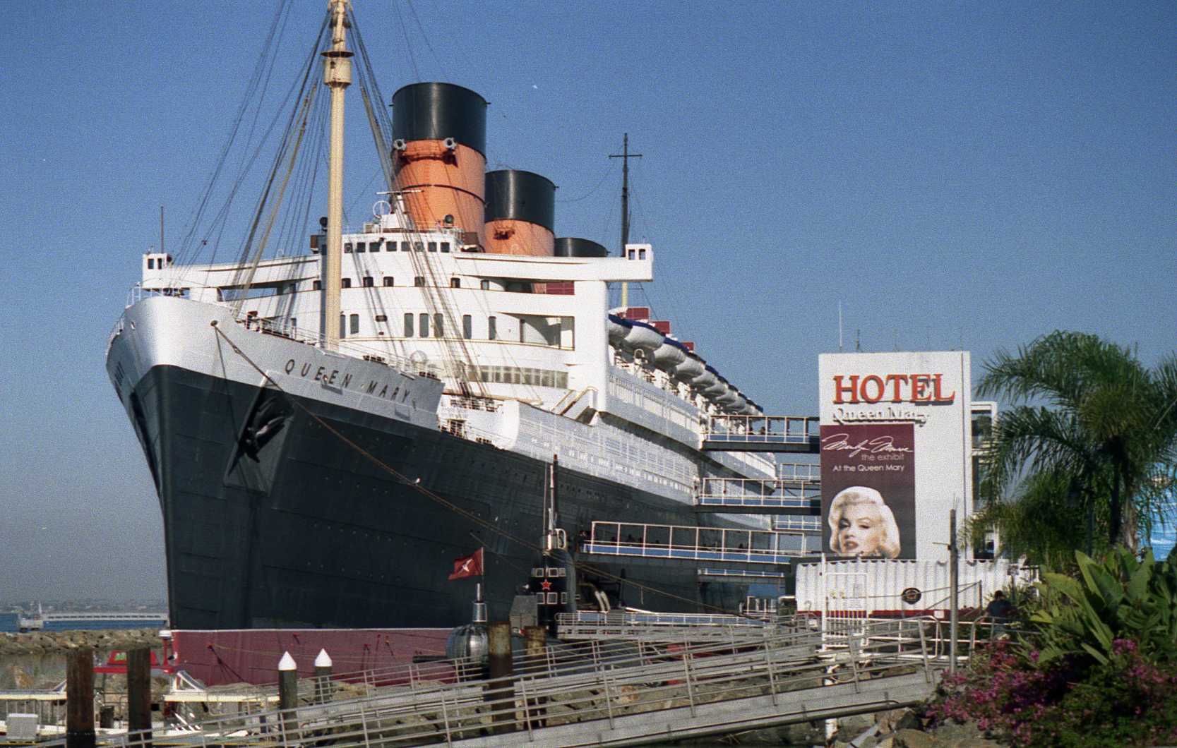 Hotel Queen Mary in Long Beach where guests still report haunted ship encounters