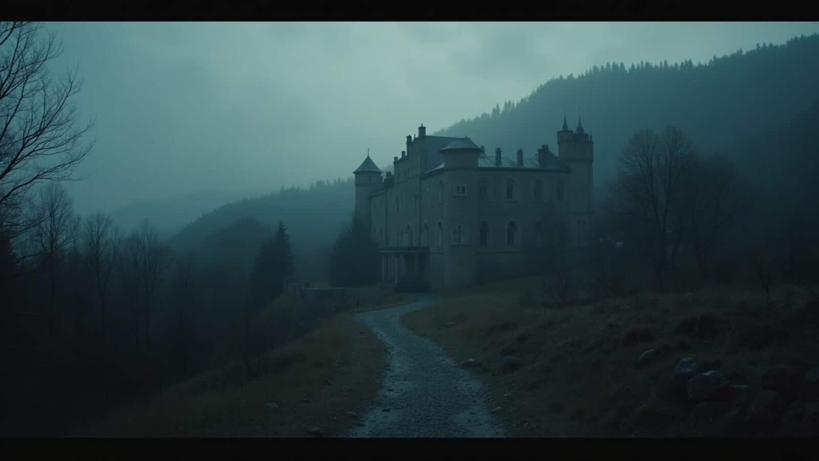 Freepik generated horizontal haunted travel scene for top haunted places in the world